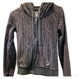 Fox black zip hoodie